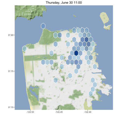 Weekday data map